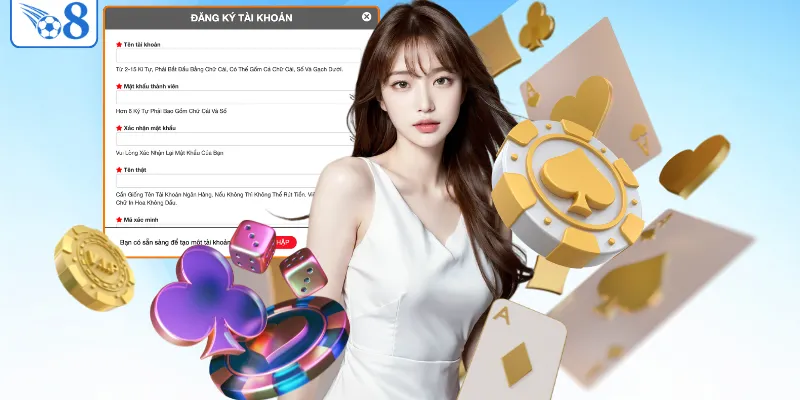 Hướng dẫn tạo tài khoản game trên O8